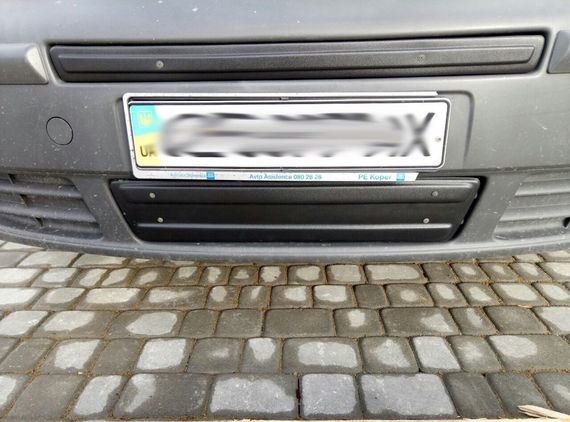 Зимова нижня накладка на решітку (під номером) 2007-2015, Матова для Renault Trafic рр | Зображення 2