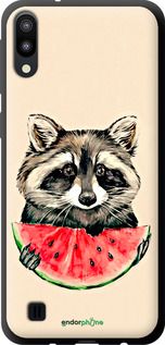Чохол на Samsung Galaxy M10 Єнотик з кавуном "4605b-1661-2448"