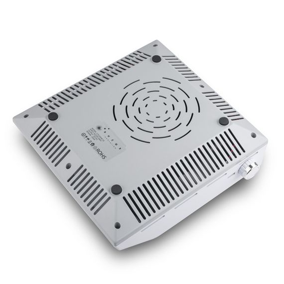 Настольная маникюрная вытяжка Bucos Cyclone V2 100W с многоразовым HEPA фильтром, белая | Зображення 4