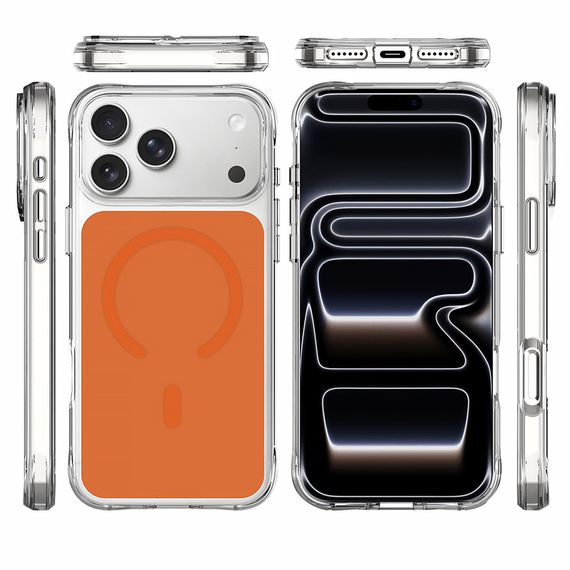 Чохол TPU+PC Space Pure Color with Magnetic Fit для Apple iPhone 17 Pro Max / 18 Pro Max (6.9") Orange | Зображення 2