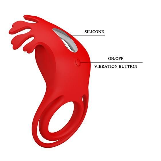 Ерекційне кільце - Pretty Love Vibrant Penis Ring Ruben Red sexstyle | Зображення 3