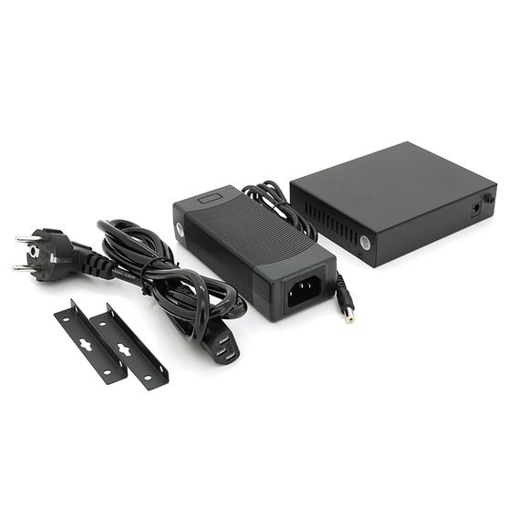 4х портовий PoE Full Gigabit комутатор ONV-POE33108PFG, 4xPoe1000Мбіт + 2х1000 Мбіт + 1хSFP 1000Мбіт, до 250м, IEEE802.3af/at, | Зображення 3