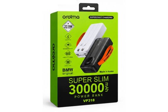 Power Bank Aroimac VP318 30000 mAh White | Зображення 1