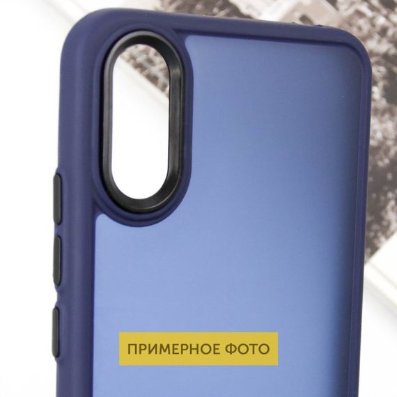 Чехол TPU+PC Lyon Frosted для Oppo A60 4G Navy Blue | Зображення 4