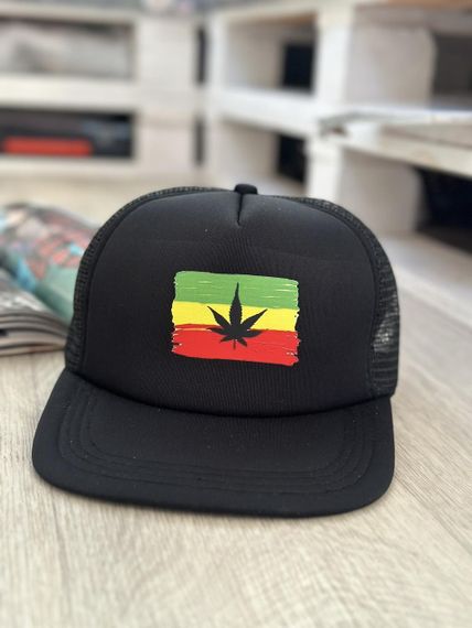 Кепка снепбек із сіточкою (Snapback)  Конопля  Чорний з жовтим 56-61р (9058) | Зображення 5