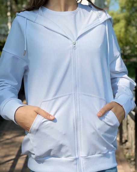 Худі для дівчинки (підлітковий) Носи своє 164 Білий (p-14115-158610) | Зображення 5