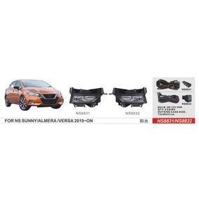 Фари дод.модель  Nissan Versa 2019-/NS-8831/H8-12V35W/eл.проводка