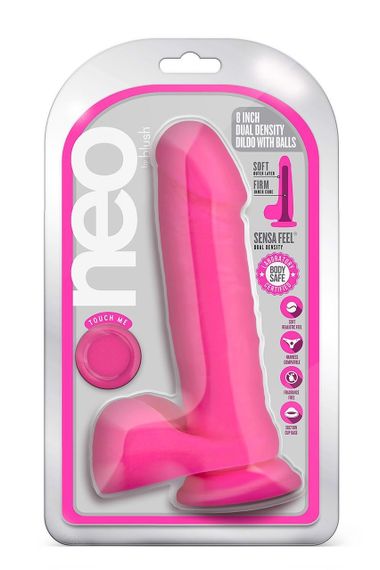 Фалоімітатор реалістичний подвійний щільності Neo Blush, на присосці, рожевий, 20 х 4.5 см sexstyle | Зображення 5