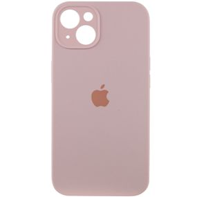 Чехол Silicone Case Full Camera Protective (AA) для Apple iPhone 15 (6.1") Розовый / Chalk Pink