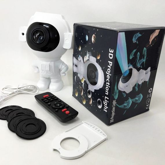 Проектор-нічник космонавт зоряне небо в дитячу, Проектор нічник галактика космос, Астронавт нічник MU-89 | Зображення 5