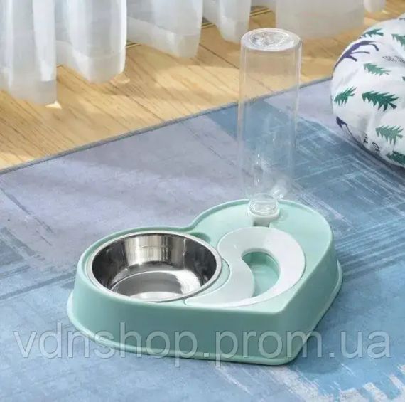 Годівниця з напувалкою для домашніх тварин DOG & Cat bowl | Посуд для собак та кішок | Зображення 1