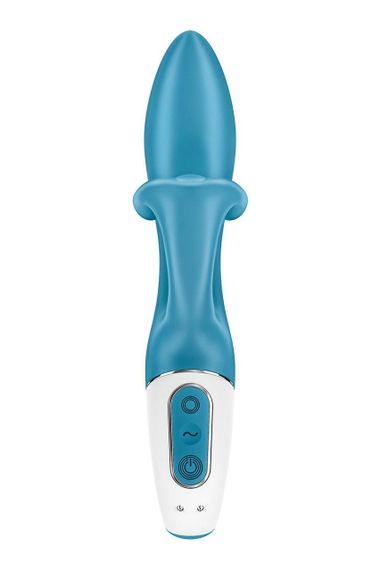 Вибратор кролик с тройным отростком Satisfyer Embrace me Turquoise, 2 мотора, диаметр 3,6 см | Зображення 4