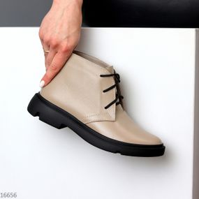 Базовые бежевые ботинки дезерты натуральна кожа в ассортименте 40