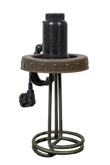 Тэн 2 кВт для летнего душа крышка с подогревом и терморегулятором (Бак 70 литров) | Зображення 1