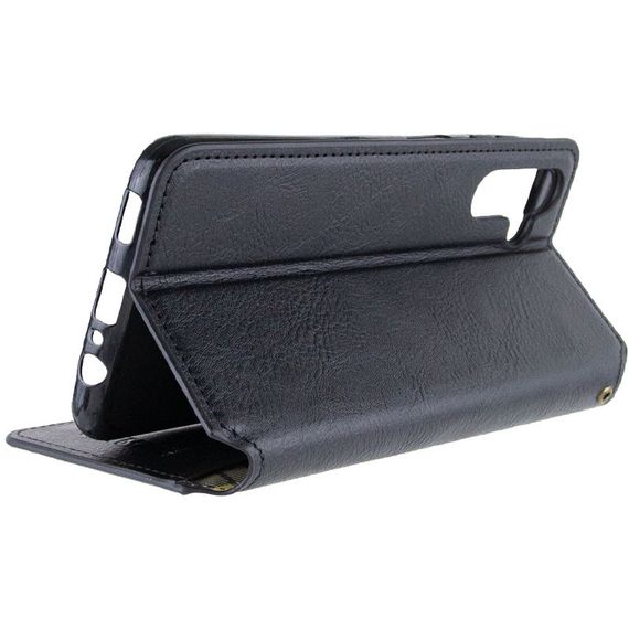 Кожаный чехол книжка GETMAN Cubic (PU) для Samsung Galaxy M14 5G Штучна шкіра, Слот для візитки, Чорний | Зображення 5