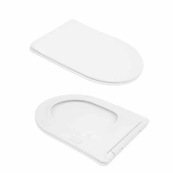 Унітаз підлоговий Qtap Leo Ultra Quiet 620×355×790 мм з сидінням Soft-close, White QTLEO27W49261 | Зображення 7