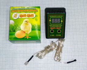 Терморегулятор "Цип-Цип" цифровий з вологоміром для інкубатора 2кВт/220В