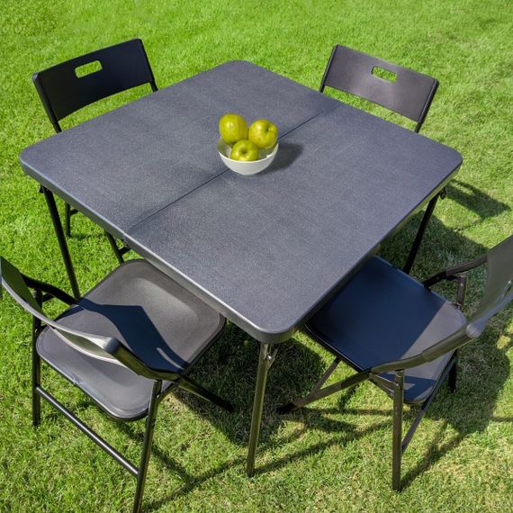 Набір складної мебелі(Стіл и 4 стільця), Чорний (з сумкою) SW-00001541 | Зображення 1