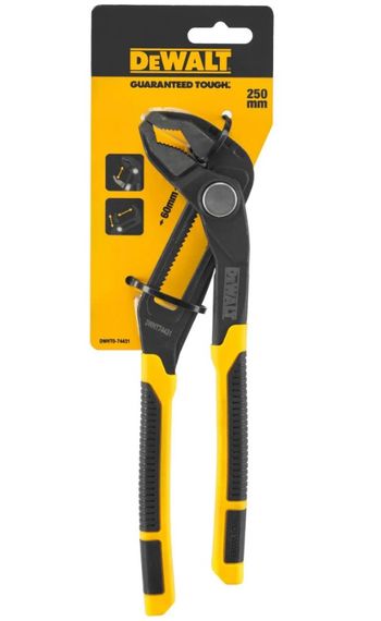 Пасатижі переставні DeWALT сантехнічні довжиною 250 мм (DWHT0-74431) | Зображення 1
