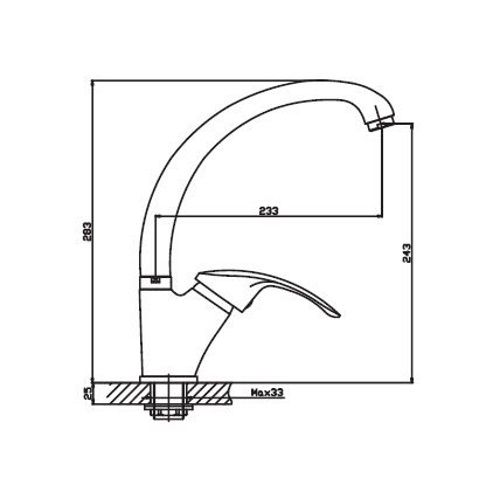Змішувач для кухні Haiba MARS 777 HB0272 | Зображення 1