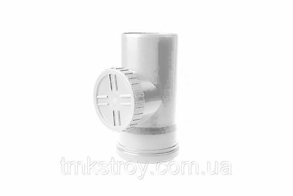 Ревизия водосточной системы Profil (Профиль) разные цвета 130/100, Белый