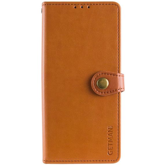 Кожаный чехол-книжка GETMAN Gallant (PU) для Xiaomi Redmi A5 / Poco C71 Коричневый