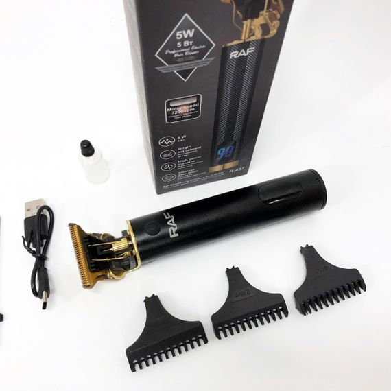 Акумуляторна машинка для стрижки RAF, Чоловічий набір для стрижки волосся бездротовий XV-79 | Зображення 9