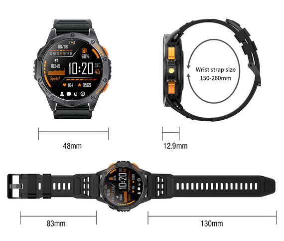 Розумний годинник Modfit Pathfinder GPS Compass Black | Зображення 6
