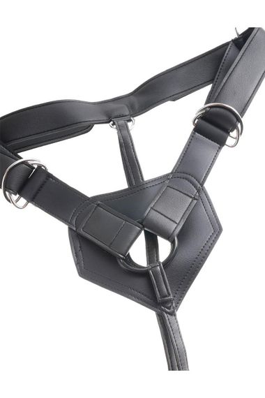 Страпон реалістичний Pipedream King Cock Strap-On з кільцевим кріпленням, на трусиках, бежевий sexstyle | Зображення 1