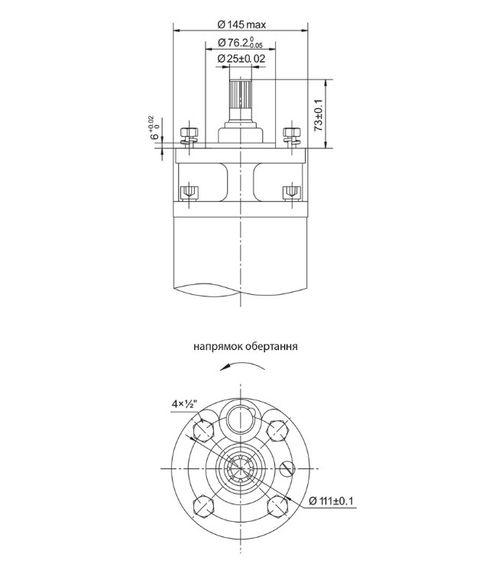 Насос відцентровий свердловинний DONGYIN 6SP17-20 380В 11кВт H 220(159)м Q 400(300)л/хв Ø145мм +пульт (з 3х частин) (7777083) | Зображення 2