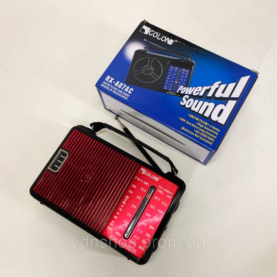 Найпростіший радіоприймач GOLON, Радіоприймач ретро AM FM, що працює від мережі зручний BO-33 | Зображення 6