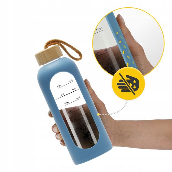 Пляшка для води спортивна 4FIZJO 750 мл скляна Blue (P-5905973404181) | Зображення 2