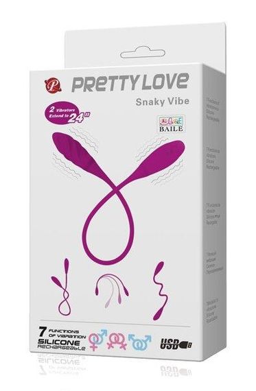 Гнучкий вібростимулятор унісекс PRETTY LOVE-Snaky Vibe, BI-014327-1 sexstyle | Зображення 7