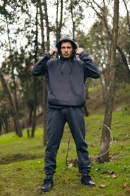 Костюм теплий чоловічий oversize графіт