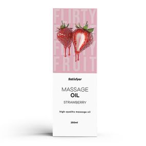 Масажна олійка - Satisfyer Massage Oil Strawberry, 250 мл