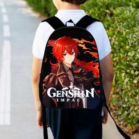 Рюкзак детский  геншин "Genshin Impact"  34х27см,городской ранец для мальчика с принтом (00401)