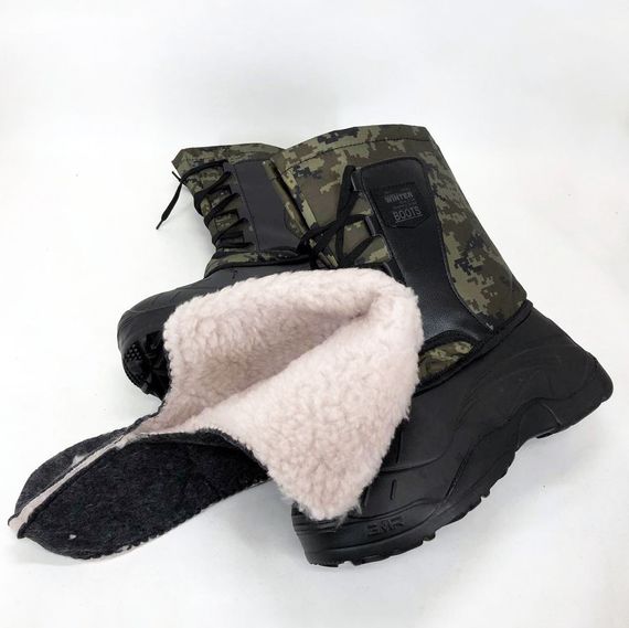 Чоловічі робочі черевики 41р, Бурки повстяні, Взуття для роботи на дачі, Чоботи чоловічі для риболовлі EA-84 | Зображення 1