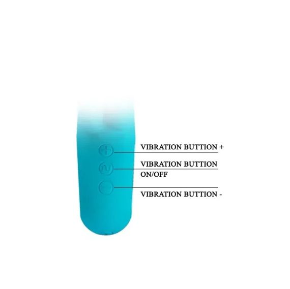 Вибратор-кролик Pretty Love Chris для точки G, голубой, 15.4 х 3.8 см sexstyle | Зображення 4