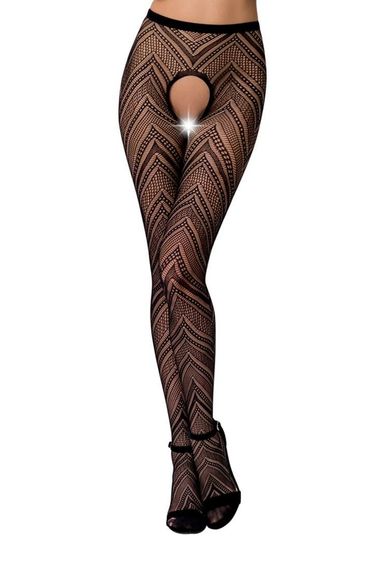 Колготки-бодистокинг Passion S010 Черный S/M/L