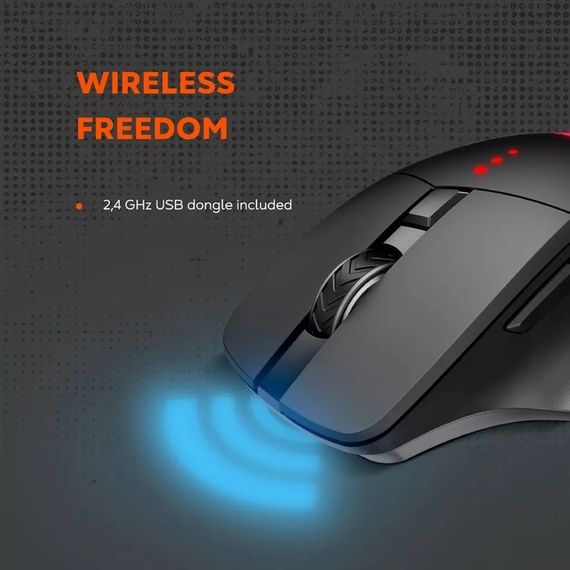 Мишка Canyon Crusader GMW-13 RGB Wireless Black (CND-SGMW13) | Зображення 8