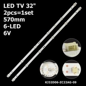 LED підсвітка TV 32" inch 6-led 6V 570mm KJ32D06-ZC22AG-9 KJ32D06-ZC22AG-12 303KJ320044 303KJ320045 2шт.