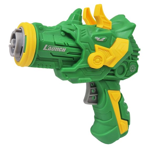 Развлекательная игра-запускалка Динозаврик 123-1K4(Green) 6 дисков | Зображення 1