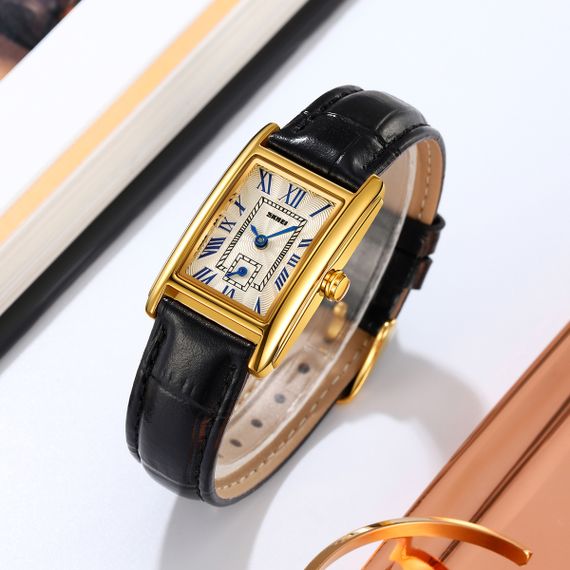 Класичний жіночий годинник Skmei 2297GDBK Gold-Black | Зображення 3