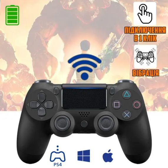 Джойстик плейстейшен DualShock 4 PS4 Wireless Controller геймпад Black | Зображення 2