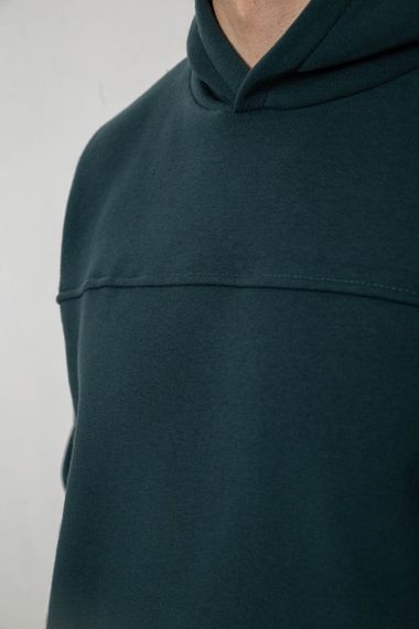 Спортивный костюм мужской на флисе, цвет зеленый, 238R029 | Зображення 4