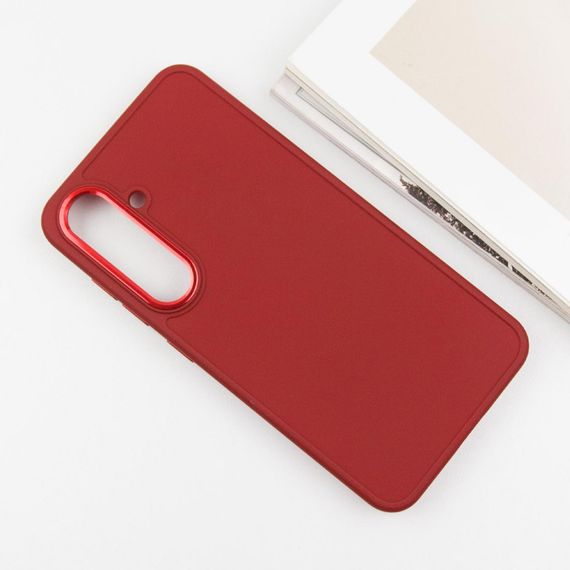 TPU чехол Bonbon Metal Style для Samsung Galaxy S24+ Красный / Red | Зображення 2