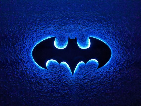 Панно декоративная картина на стену Бэтмен LED 16 цветов пульт 500х260 acr-p000150 | Зображення 2