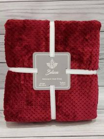 Плед Belizza Akustik bordo 200х220см Микрофибра