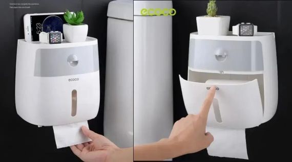 Тримач для туалетного паперу паперових рушників Towel Holder Ecoco | Зображення 2