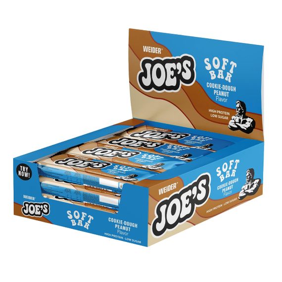 Протеиновый батончик Weider Joe`s Core Soft Bar 12х50 г, печенье-арахисовая паста